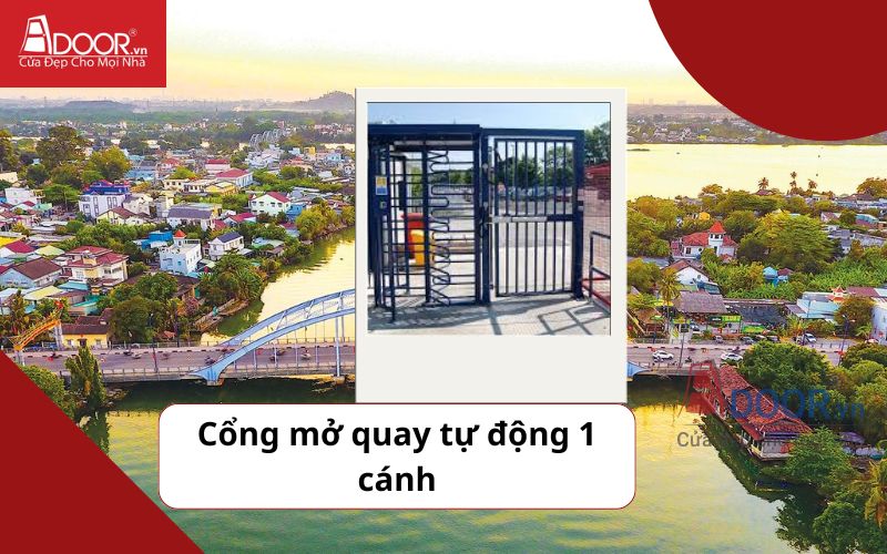 Cổng quay 1 cánh - Cửa cổng tự động Biên Hòa