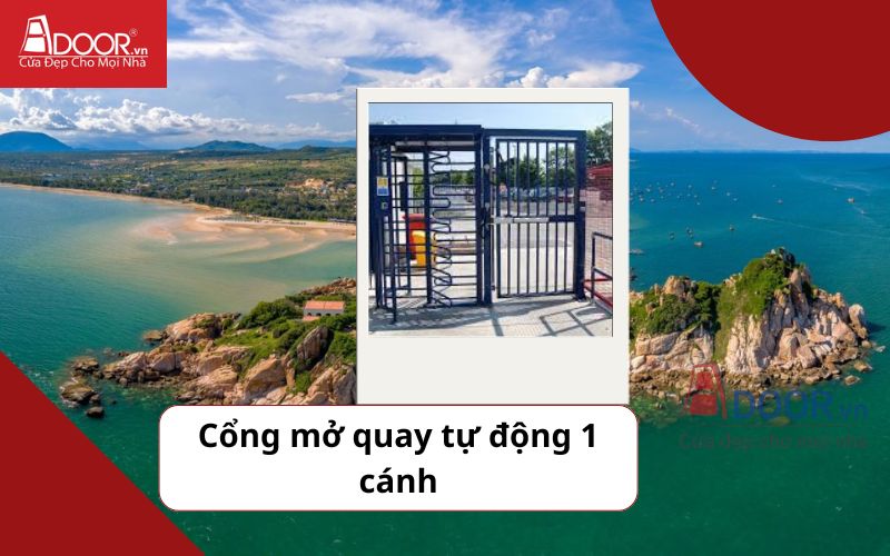 Cổng mở quay 1 cánh - Cửa cổng tự động Bình Thuận