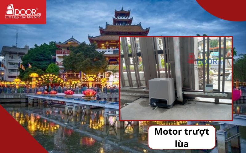 Motor trượt lùa - Cửa cổng tự động Phú Nhuận