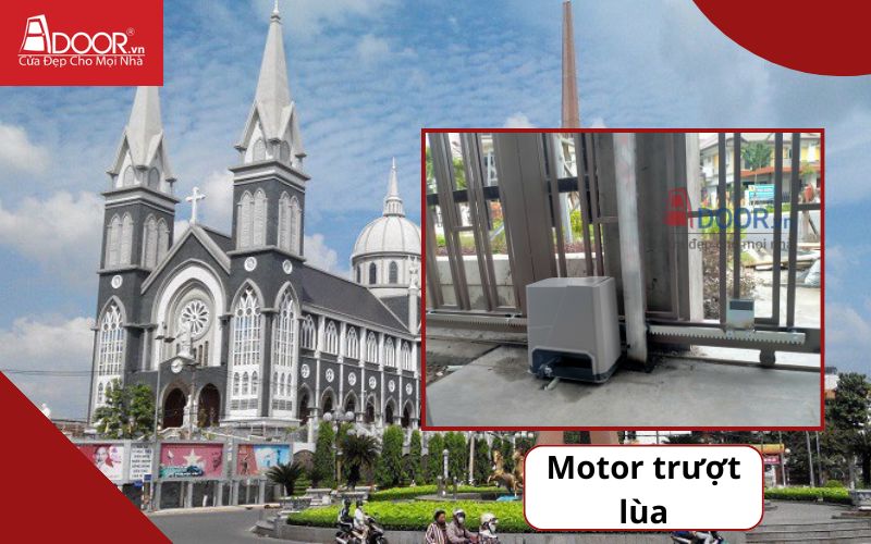 Motor trượt lùa - Cửa cổng tự động Thủ Dầu Một
