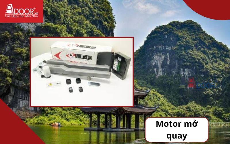Motor mở quay - Cửa cổng tự động Hoa Lư