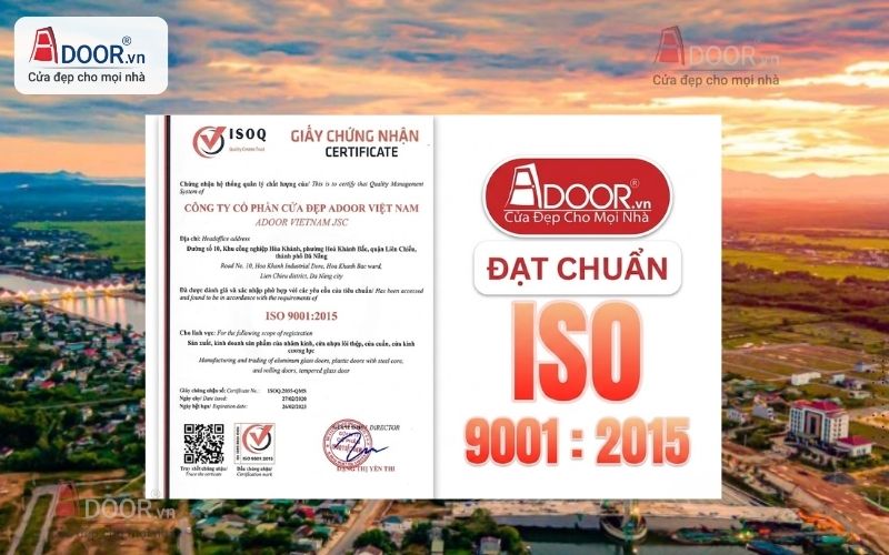 Giấy chứng nhận kiểm định chuẩn ISO