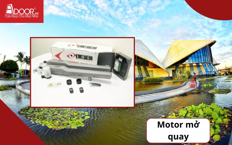 Motor mở quay - Cửa cổng tự động Bạc Liêu