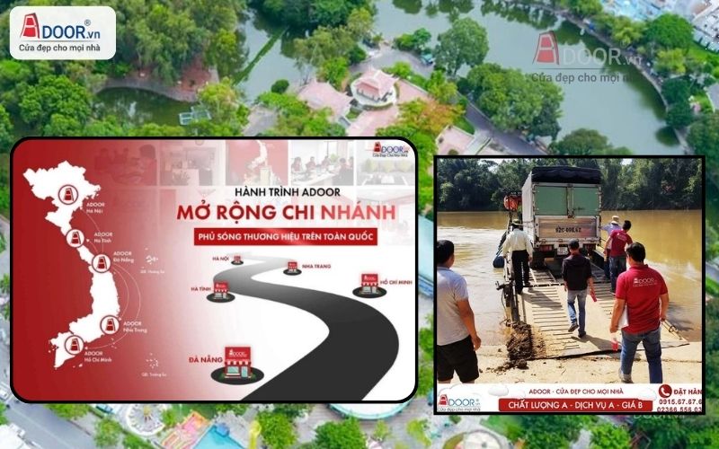 Hệ thống phân phối Adoor trải dài rộng khắp