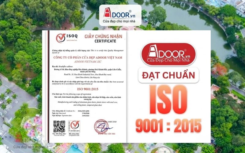 Giấy chứng nhận kiểm định ISO