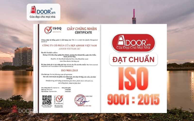 Giấy chứng nhận ISO Adoor