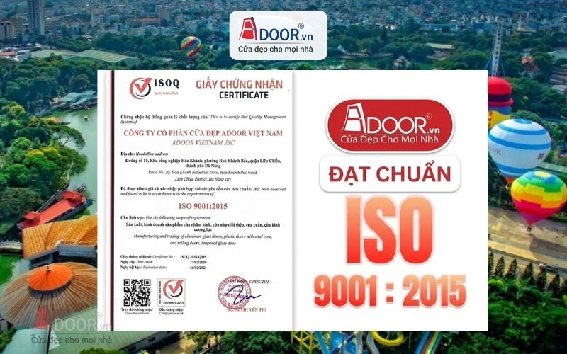 Giấy chứng nhận kiểm định ISO chính ngạch