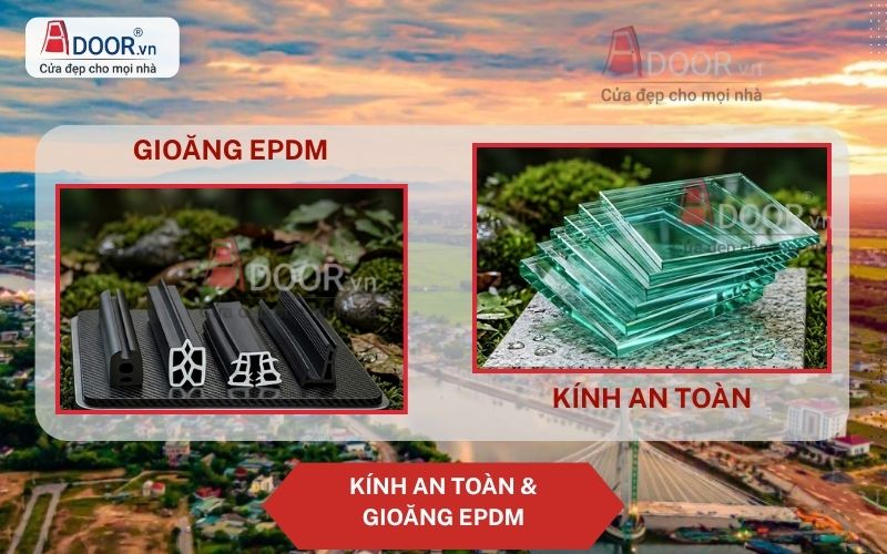 Kính an toàn và Gioăng EPDM