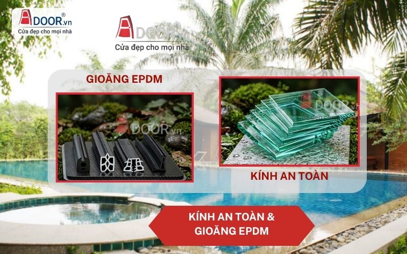 Kính Cường Lực Kết Hợp Gioăng Kín 
