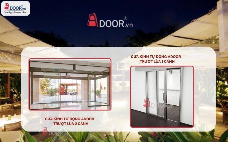 Cửa kính tự động Thảo Điền trượt lùa 1-2 cánh tự động