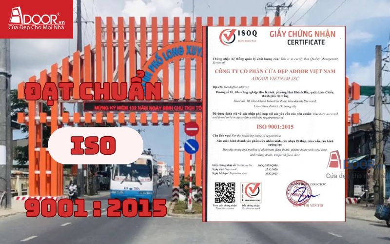 Chứng nhận ISO - Cửa cổng tự động Long Xuyên
