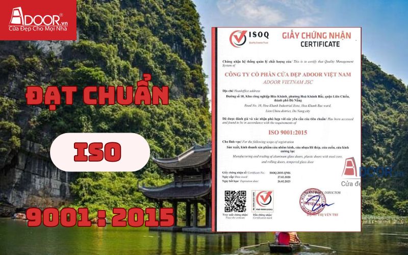 Chứng nhận chuẩn ISO - Cửa cổng tự động Hoa Lư