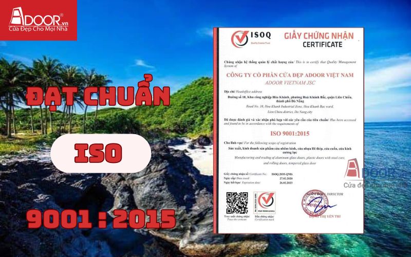 Chứng nhận ISO - Cửa cổng tự động Quảng Ngãi