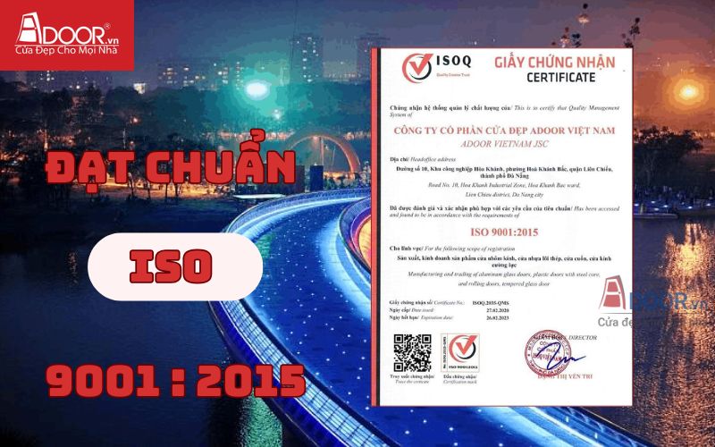 ISO 9001:2015 - Cửa cổng tự động Quận 7
