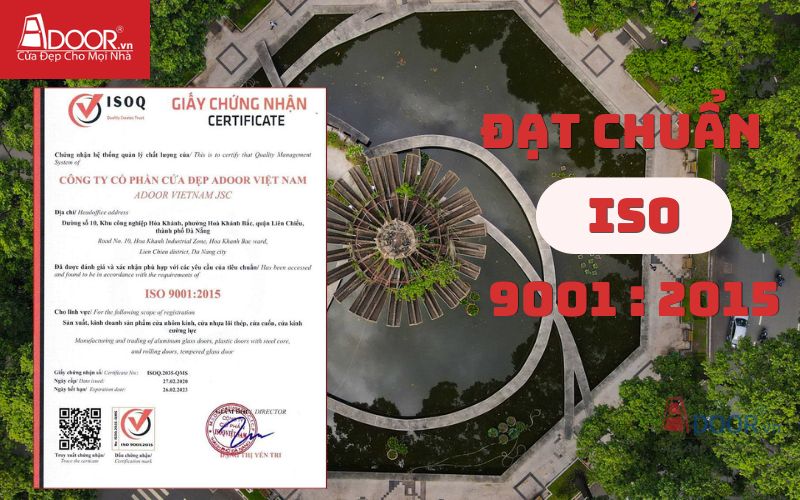 Chứng nhận ISO - Cửa cổng tự động Quận 3