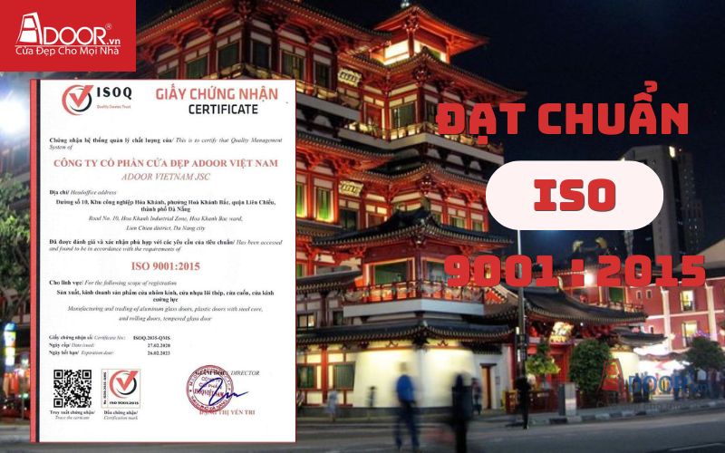Chứng nhận ISO - Cửa cổng tự động Quận 5