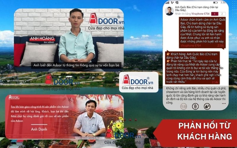 Phản hồi của khách hàng về sản phẩm và dịch vụ Adoor Phản hồi của khách hàng về sản phẩm và dịch vụ Adoor