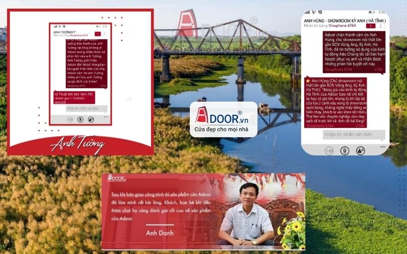 Phản hồi của khách hàng về sản phẩm và dịch vụ Adoor Phản hồi của khách hàng về sản phẩm và dịch vụ Adoor