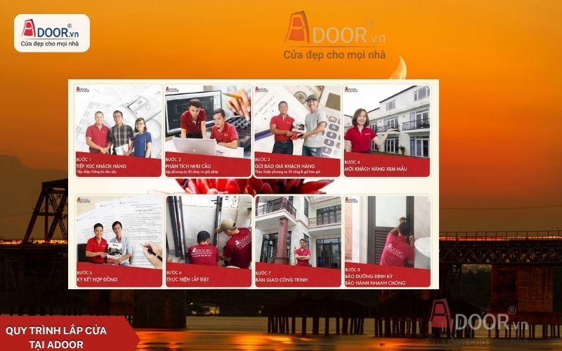 Quy trình 8 bước thi công Quy trình 8 bước thi công