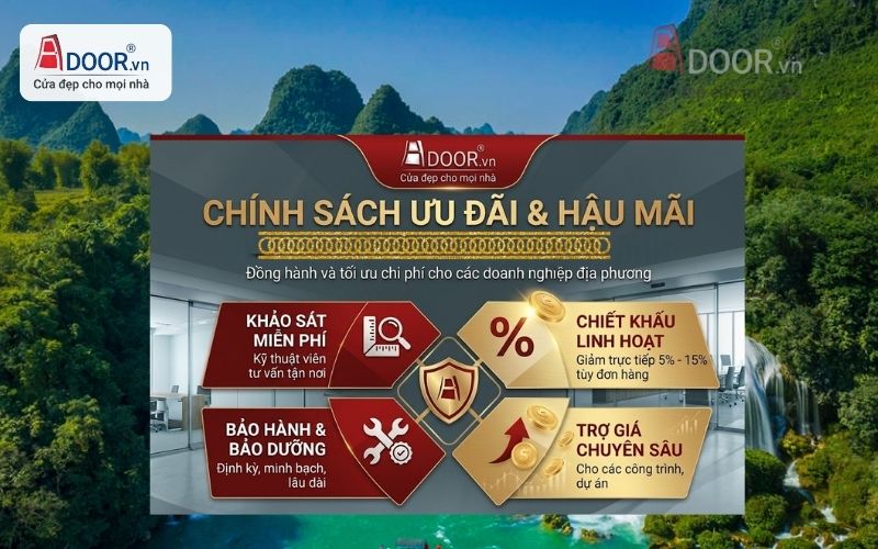 Hậu Mãi & Ưu đãi của Adoor khi thi công cửa kính tự động Cao Bằng Hậu Mãi & Ưu đãi của Adoor khi thi công cửa kính tự động Cao Bằng