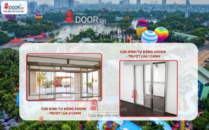 Cửa kính tự động Quận 11 HCM trượt lùa 1 hoặc 2 cánh