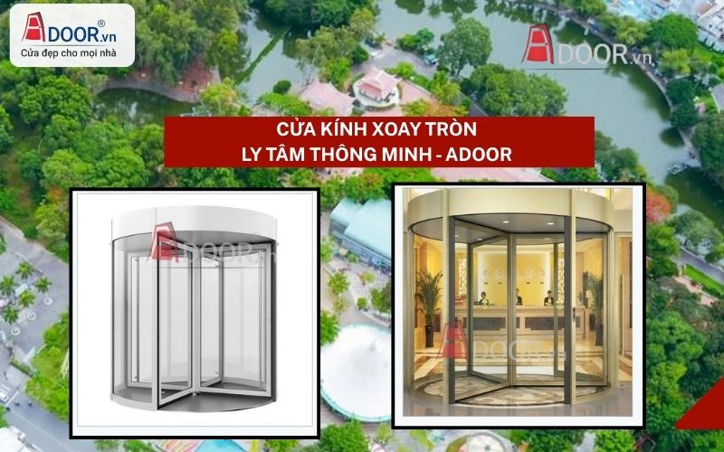 Cửa kính tự động Quận 10 HCM xoay tròn