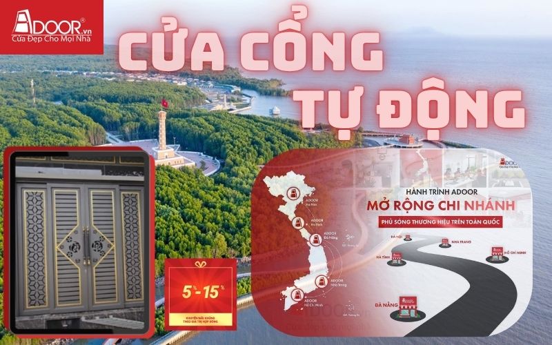 Cửa cổng tự động Cà Mau