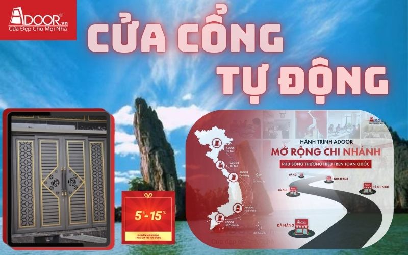 Cửa cổng tự động Hà Tiên