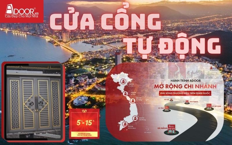 Cửa cổng tự động Nha Trang