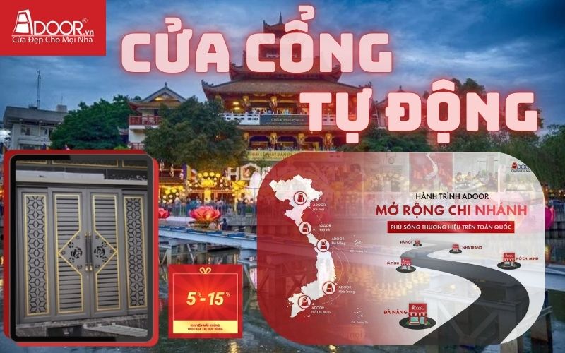 Cửa cổng tự động Phú Nhuận