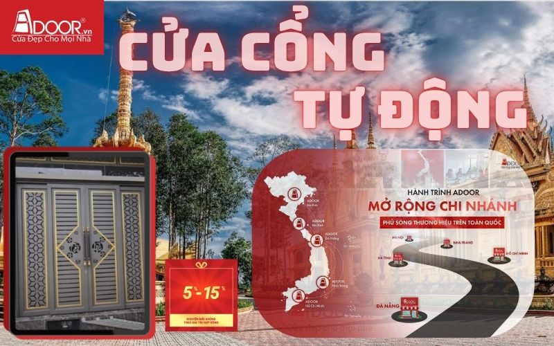 Cửa cổng tự động Trà Vinh