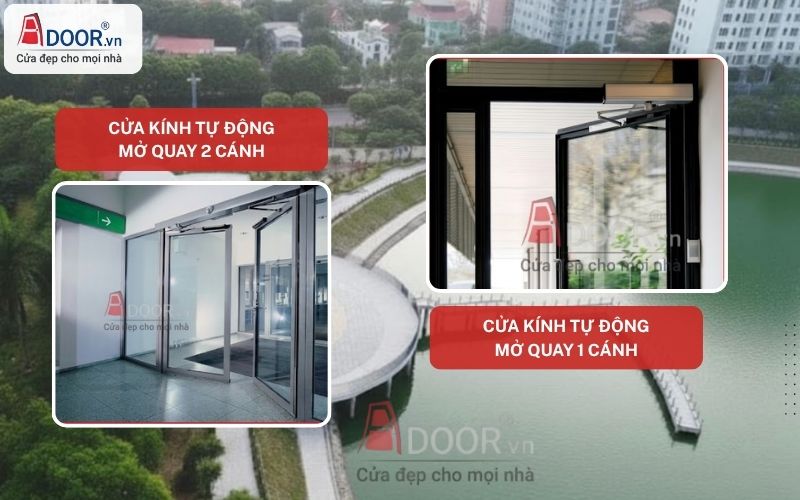 Hệ cửa kính tự động Thanh Xuân mở quay Hệ cửa kính tự động Thanh Xuân mở quay