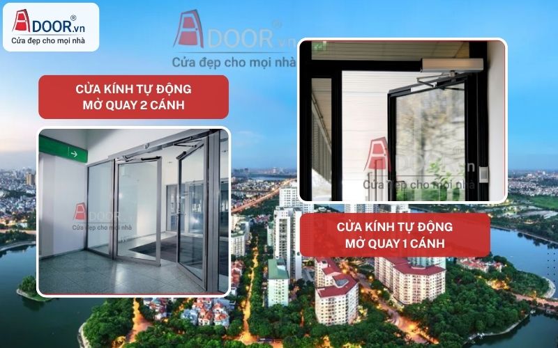 Hệ cửa kính tự động Hoàng Mai mở quay tay Hệ cửa kính tự động Hoàng Mai mở quay tay