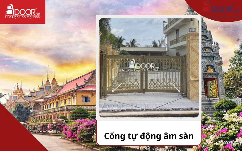 Cổng âm sàn - Cửa cổng tự động Sóc Trăng