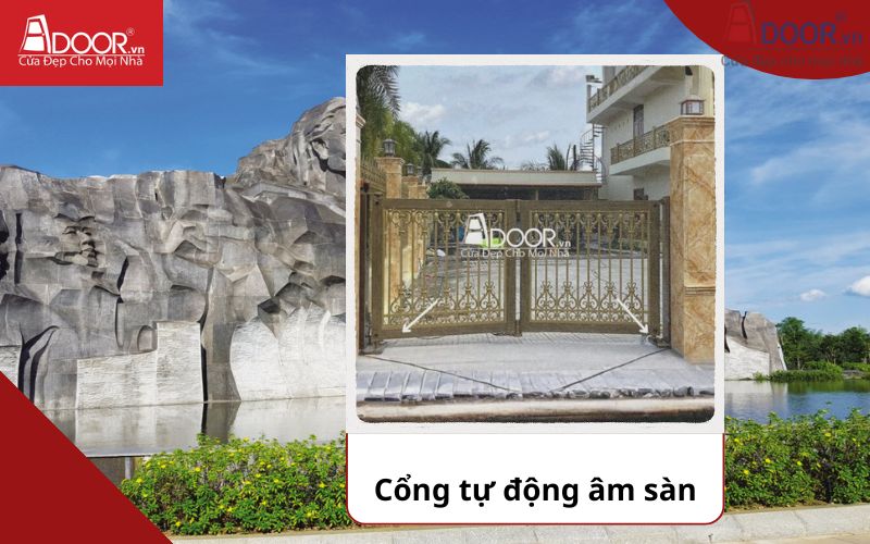 Cổng âm sàn - Cửa cổng tự động Tam Kỳ Cổng âm sàn - Cửa cổng tự động Tam Kỳ