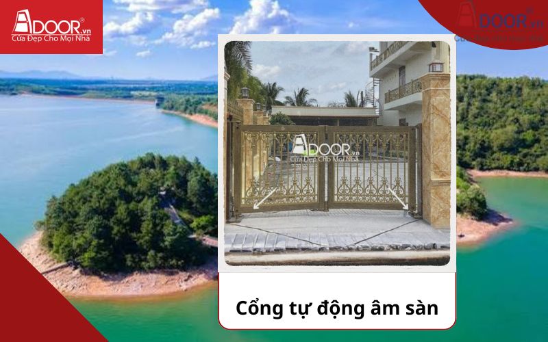 Cổng âm sàn- Cửa cổng tự động Hà Tĩnh