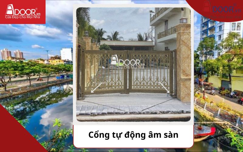 Cổng âm sàn - Cửa cổng tự động Quận 8