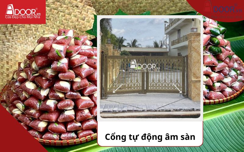 Cổng âm sàn - Cửa cổng tự động Lai Vung 
