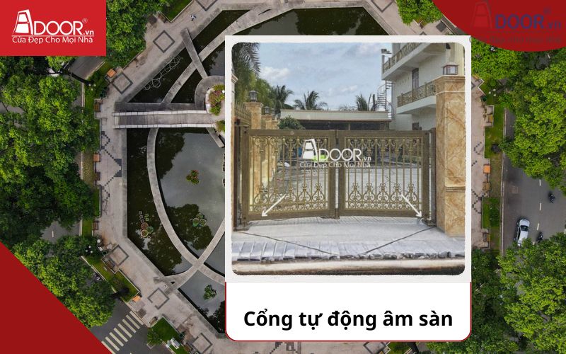 Cổng âm sàn - Cửa cổng tự động Quận 3