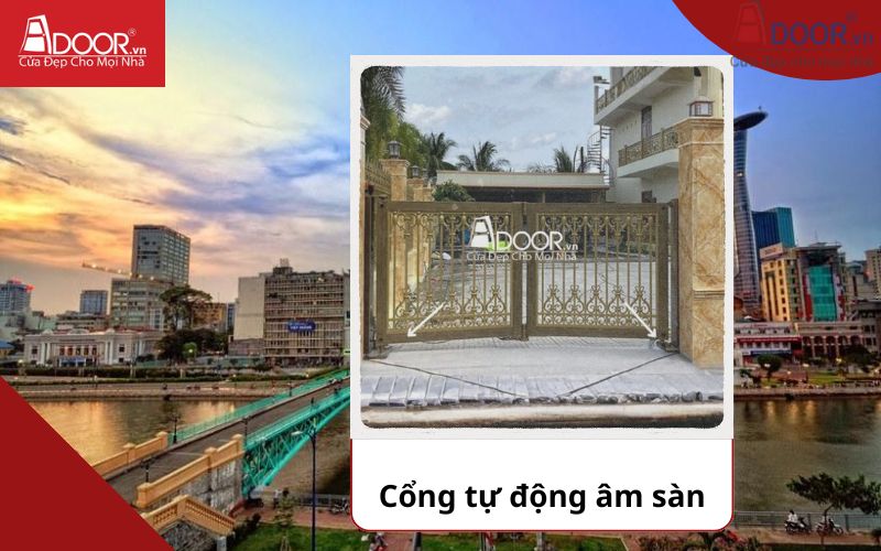 Cổng âm sàn - Cửa cổng tự động Quận 4