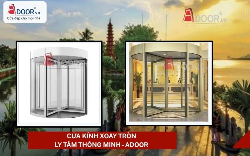 Cửa kính tự động Ba Đình xoay tròn Cửa kính tự động Ba Đình xoay tròn
