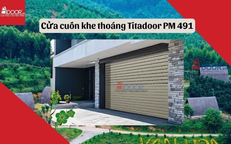 cửa cuốn khe thoáng Bắc Giang Titadoor PM 491