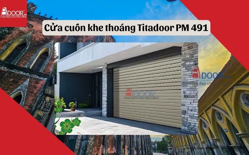 cửa cuốn khe thoáng Hà Nam Titadoor PM 491