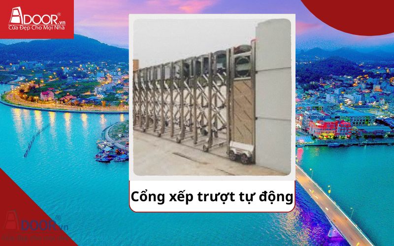 Cổng xếp - Cửa cổng tự động Kiên Giang