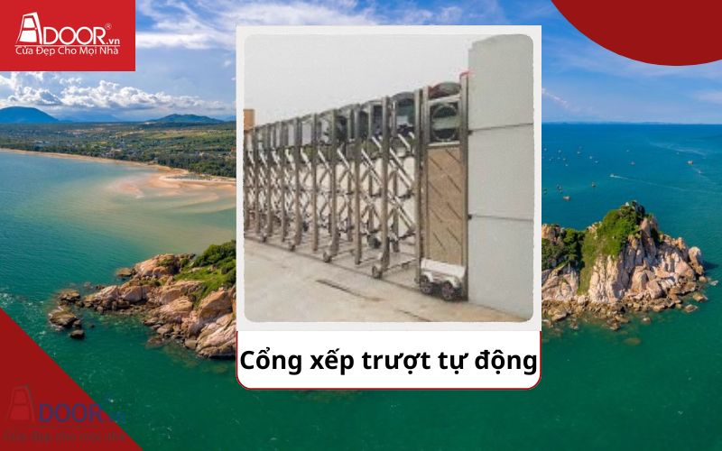 Cổng xếp - Cửa cổng tự động Bình Thuận