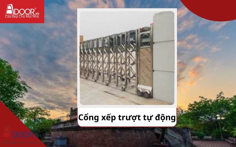 Cổng xếp - Cửa cổng tự động Nam Định