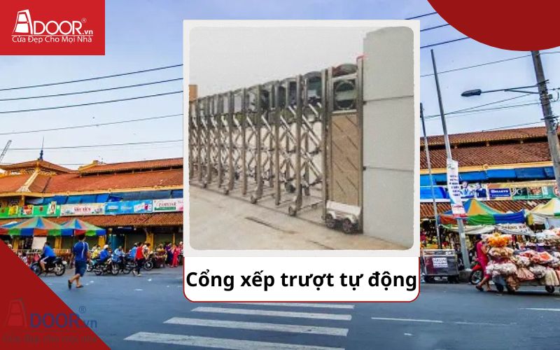 Cổng xếp - Cửa cổng tự động Quận 6