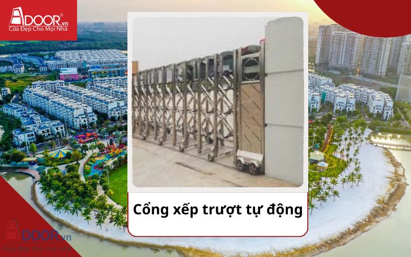 Cổng xếp - Cửa cổng tự động Quận 9