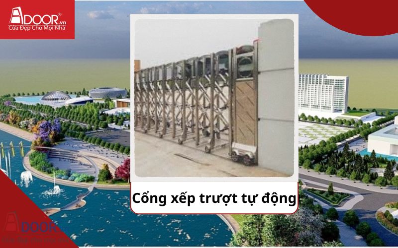 Cổng xếp - Cửa cổng tự động Phổ Yên Cổng xếp - Cửa cổng tự động Phổ Yên