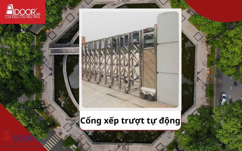 Cổng xếp - Cửa cổng tự động Quận 3